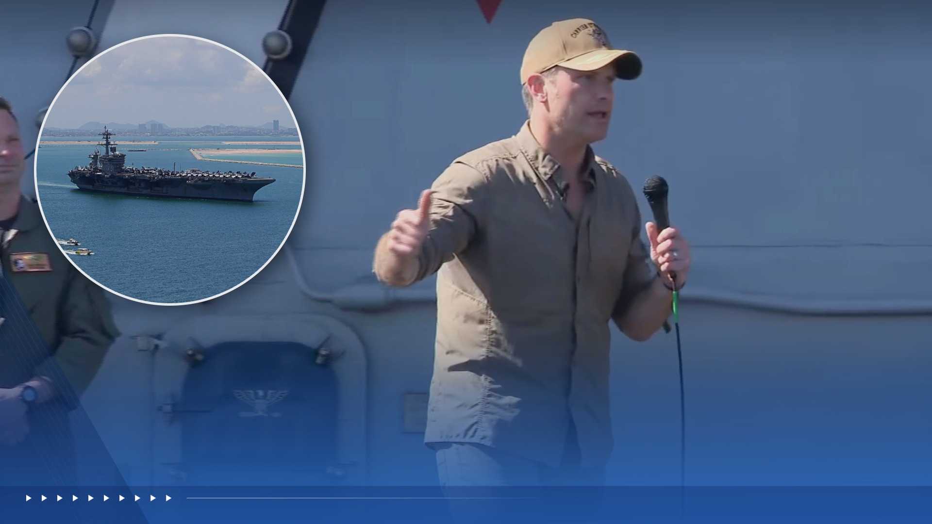 Hegseth visits the long-deployed USS Lincoln to bestow a top award before the ship returns home — WESH 2 Orlando