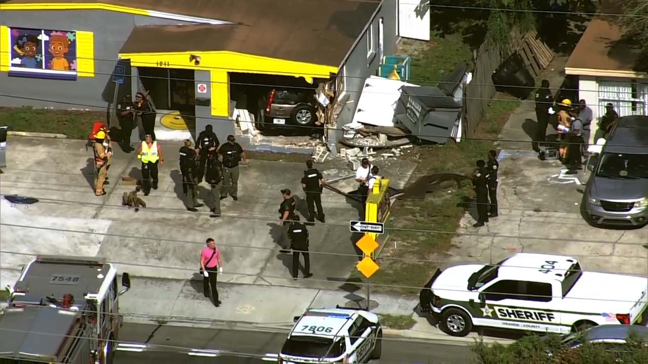 Car plows into Pine Hills children's school — WESH 2 Orlando