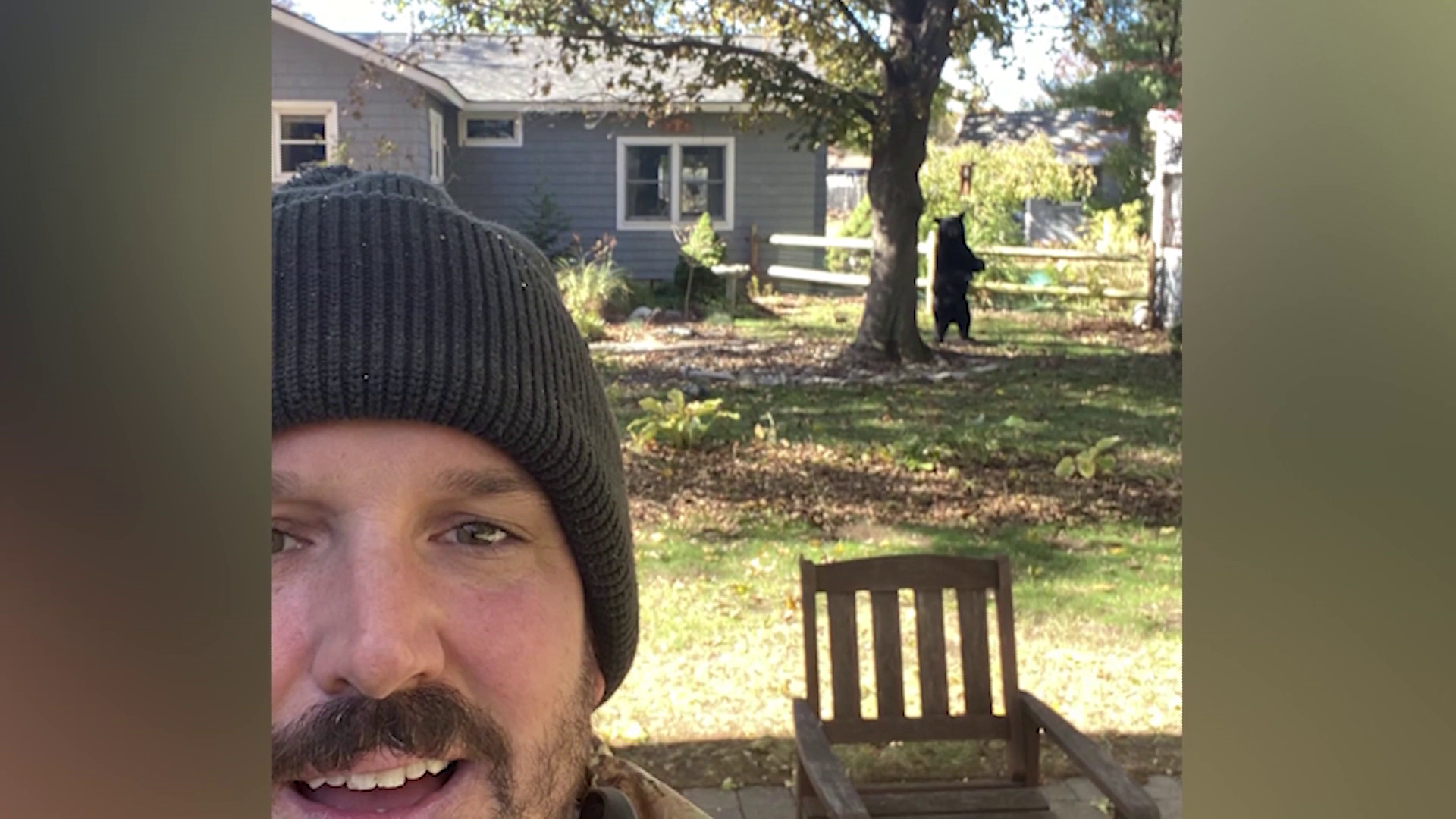 'Big, furry pillow lounging next to that tree': Man snaps selfie with black bear — WESH 2 Orlando, Altamonte Springs Schools news