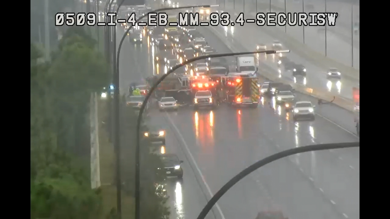 Roadblock cleared on I-4 eastbound after crash in Seminole County — WESH 2 Orlando, Altamonte Springs Community news