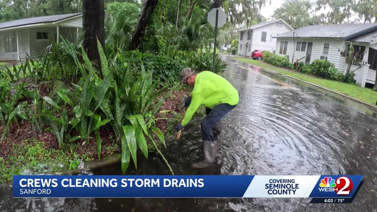 Sanford crews clear storm drains of debris with vacuum trucks to prevent flooding — WESH 2 Orlando, Altamonte Springs Community news