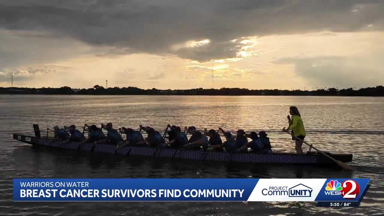 Breast cancer survivors find strength and sisterhood on Orlando dragon rowing team — WESH 2 Orlando, Altamonte Springs Sports news