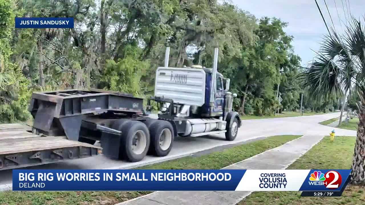 DeLand-area neighbors raise concerns about truck traffic on Marsh Road — WESH 2 Local Orlando, Altamonte Springs Real Estate news