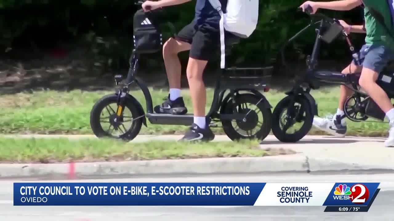 Oviedo city council to vote on micromobility rules to improve sidewalk safety — WESH 2 Orlando, Altamonte Springs Government news