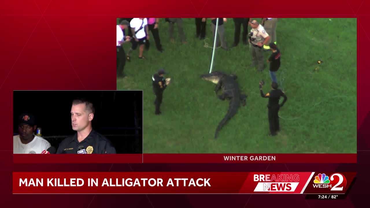 Alligator attacks, kills man who was fishing in Winter Garden, police say — WESH 2 Orlando, Altamonte Springs Community news