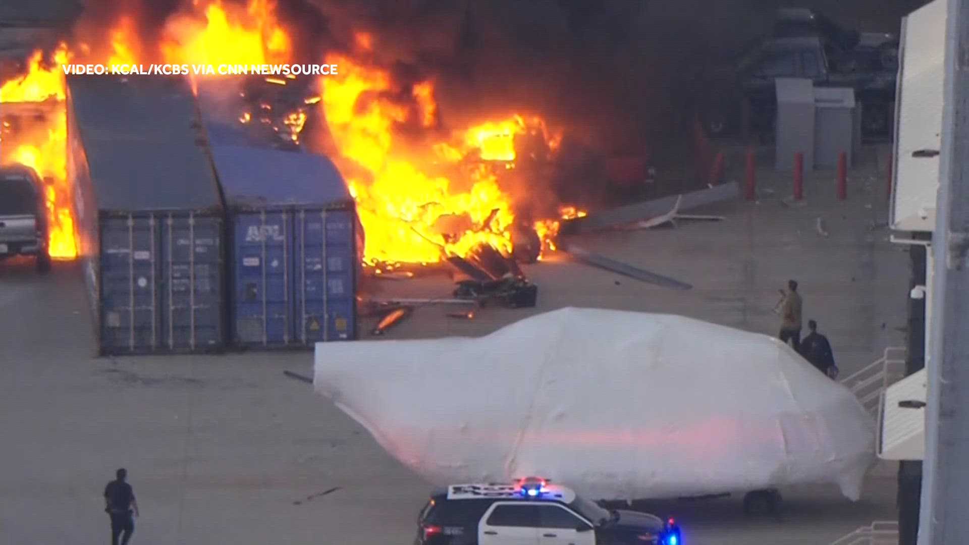 Helicopter crashes and kills at least 3 people near a bus crash in Los Angeles — WESH 2 Orlando, Altamonte Springs Community news