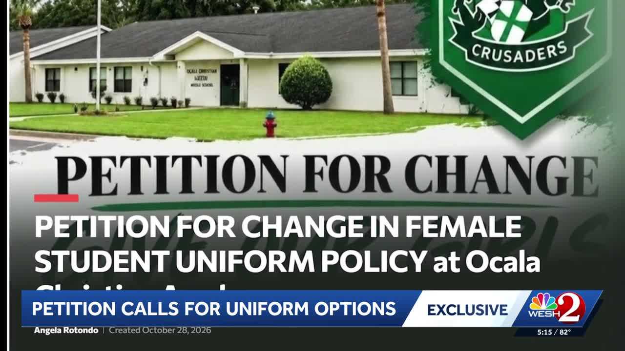 Online petition calls for change to Ocala Christian Academy’s uniform policy — Altamonte Springs Schools news