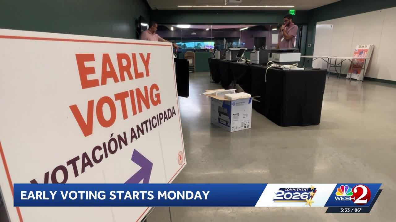 Early voting begins Monday in Florida — WESH 2 Orlando, Altamonte Springs Community news