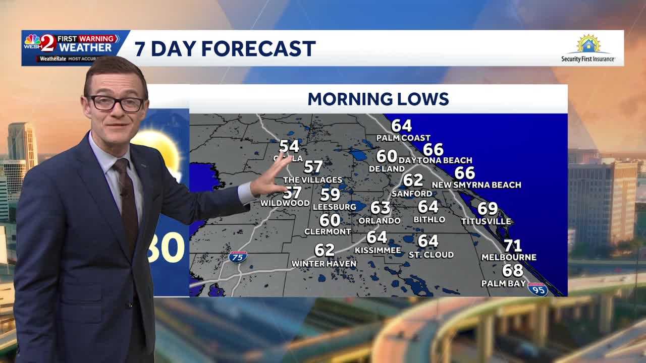 Central Florida to see cooler mornings this week — WESH 2 Orlando, Altamonte Springs Community news
