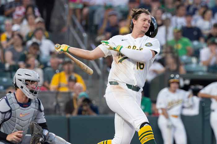 A's slugger Nick Kurtz will see a specialist about his injured right thumb — ClickOrlando Sports, Altamonte Springs Sports news